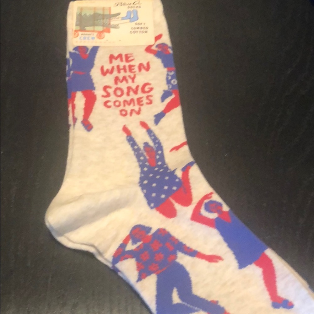 Blue Q Women’s Socks  NWT. Size 5-10  crew height